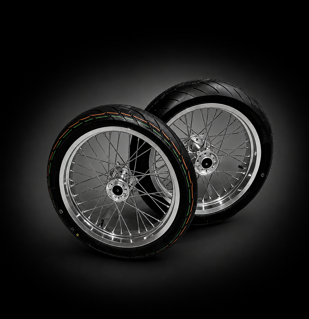 Chrome Ultra Bee Supermoto Wheel Set