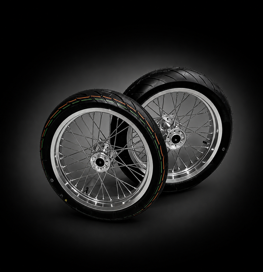 Chrome Ultra Bee Supermoto Wheel Set