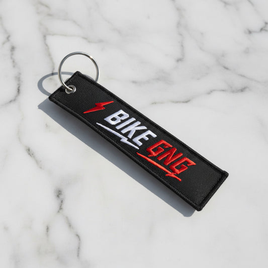 BIKE GNG Embroidered Keychain