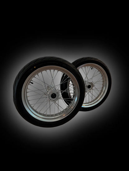 Chrome Ultra Bee Supermoto Wheel Set